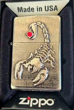 Jeweled Scorpion 3D Emblem  ZIPPO LIGHTER